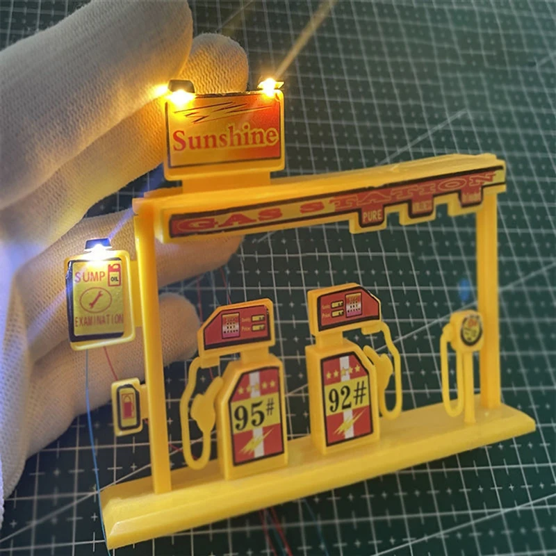 1Pc Hot 3V Led Spotlight Model 1:87 Ho Scale Diorama Outdoor Billboard Lamp DIY Model Making for Architecture Building Layout