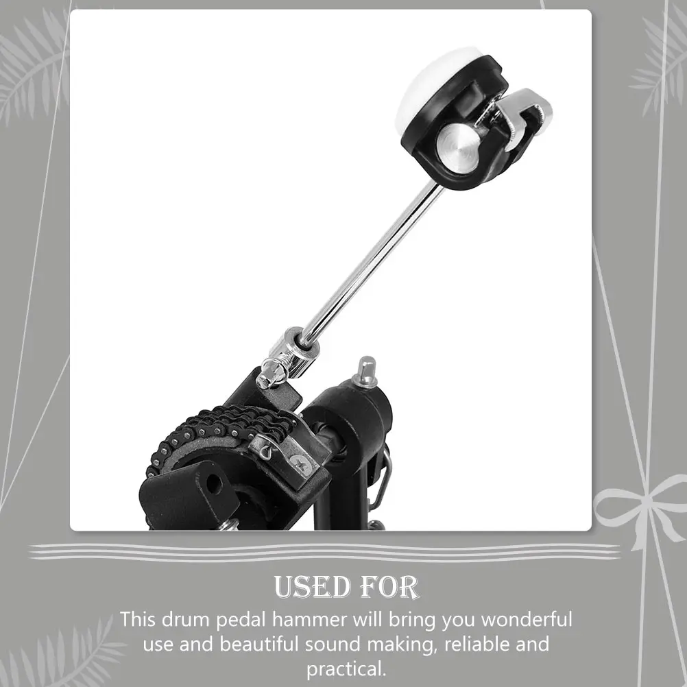 

Steel Pedal Hammer Head Replacement For Jazz Drum Set Durable Strong Reliable Long Lasting Drum Kit Single Pedal Part High