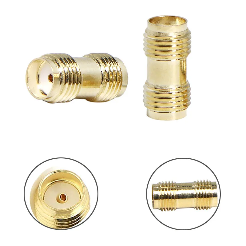 10PCS/50PCS SMA RF coaxial connector SMAKK SMA female to female external thread internal hole