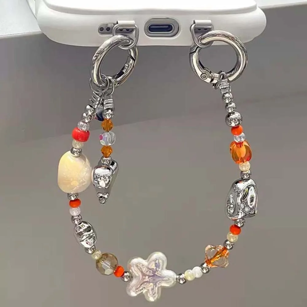 

Bag Accessories Y2K Beaded Phone Chain Resin Alloy Fashion Accessories Rabbit Heart Colorful Bag Charm Car Key