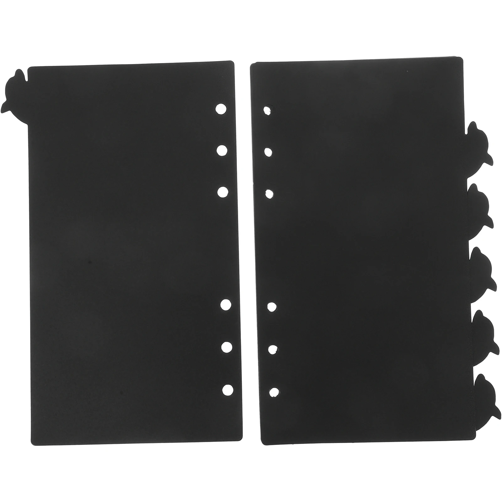 

6pcs Dolphin Style Notebook Dividers Detachable Tabs A6 Six Holes PP Material Colored Markers Organizing Files Notes Planners