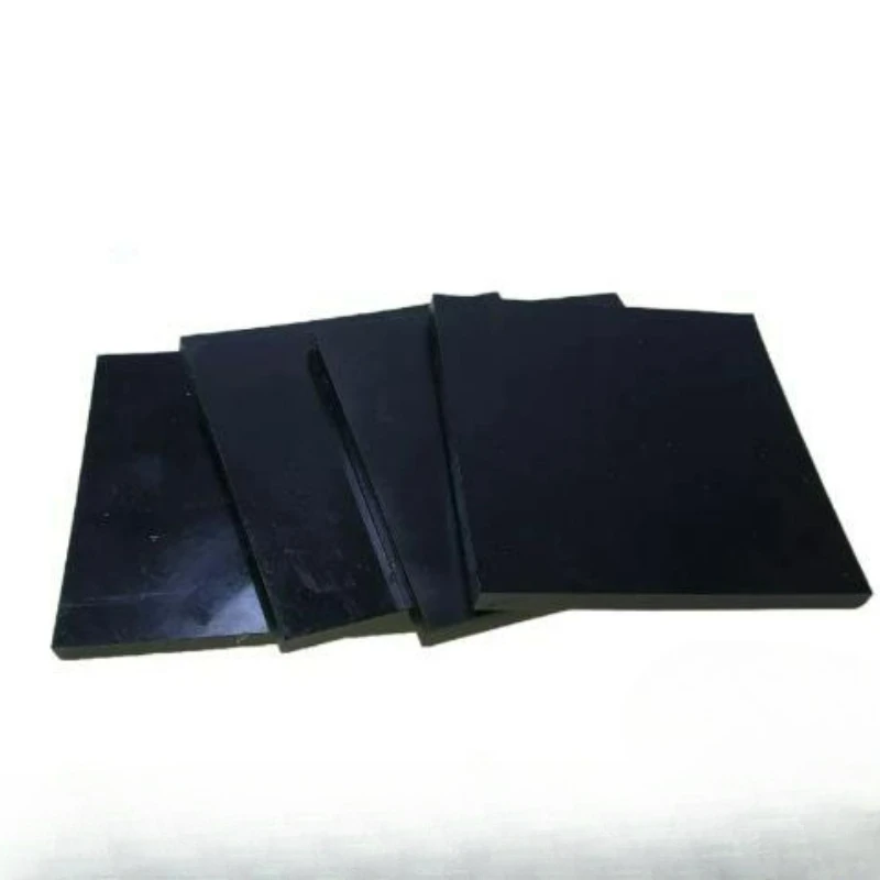2pcs Black Polyurethane Elastic Rubber Sheet 500x380x6mm PU Damping Cushion Plate Oil Abrasion Resistance