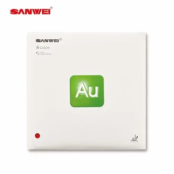 SANWEI AU Zielona gumowa kulka do ping-ponga, ultralekka i astringująca, odwrócona samoprzylepna gąbka do ciasta i klej