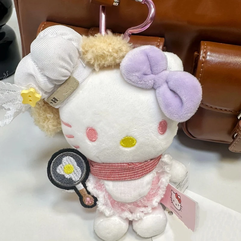 Nouveau mignon chaton en peluche porte-clés pour filles sac à dos en peluche poupée pendentif voiture décoration pendentif Couple porte-clés cadeau de noël