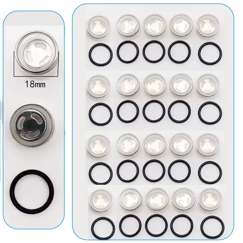 15/10/5 قطعة دراجة نارية العلوي مضخة أسطوانة رئيسية الفرامل مضخة النفط نافذة مرآة البصر الزجاج المطاط طوقا 18 مللي متر