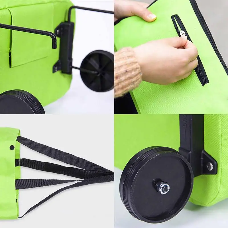 New Folding Shopping Bag Shopping Buy Food Trolley Bag on Wheels Bag Buy V Shopping Cart Grocery Bag with Wheels Stair Climbing