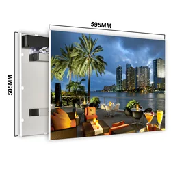 Enjoywear NF-300W Frameless Infrared Heating Panel Carbon Crystal Household Heater Wall Mounted Customizable Visual Effects