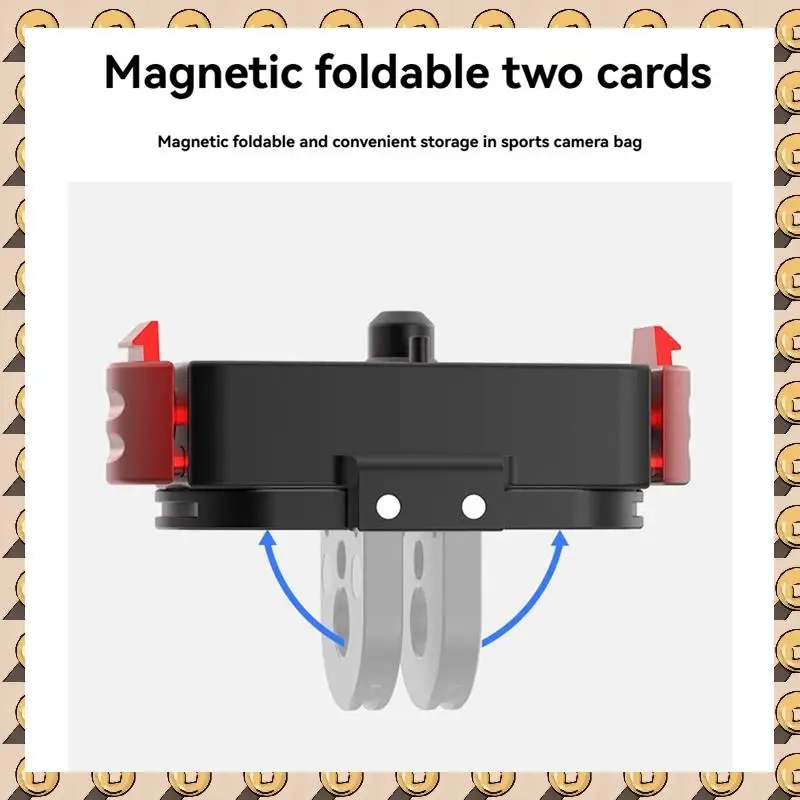 Base magnética de liberación rápida de Metal A003 para Gopro Hero 13, adaptador de montaje de extensión, accesorios de soporte