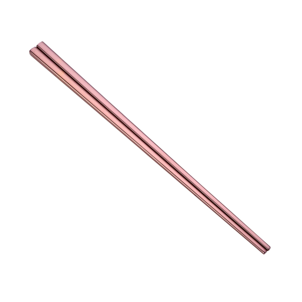 

5pcs 23Cm Square Stainless Steel Chopsticks 304 Dishwasher Safe Reusable Metal Sushi Rice Utensils For Kitchen Home (Colorful