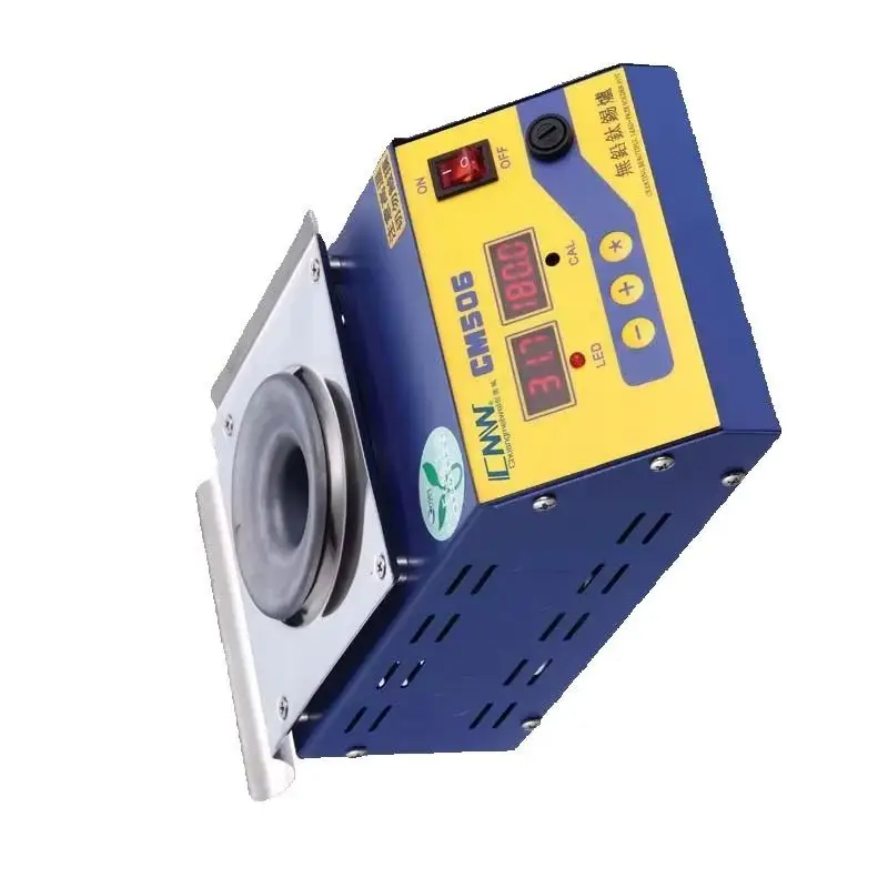 CMW CM Round Boiler Lead-free Soldering Pot 0-400℃ Desktop Titanium Solder Furnace 220/110V Tin Melting Heater for Welding Work
