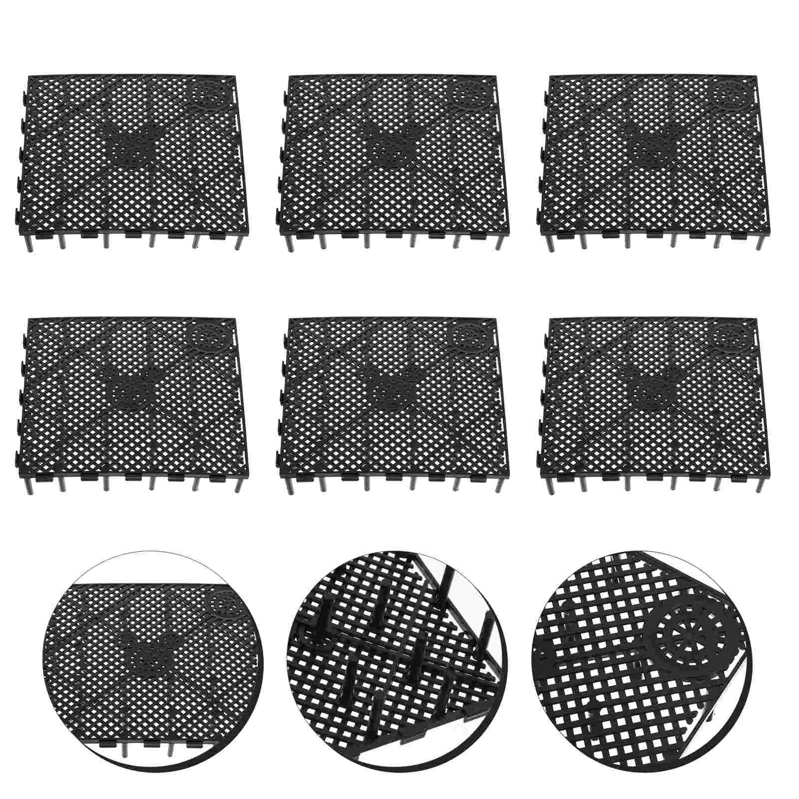 6 Pcs Fish Tank Bottom Filter Plate Professional Divider Filters Major Aquarium Plastic Gravel Strainer