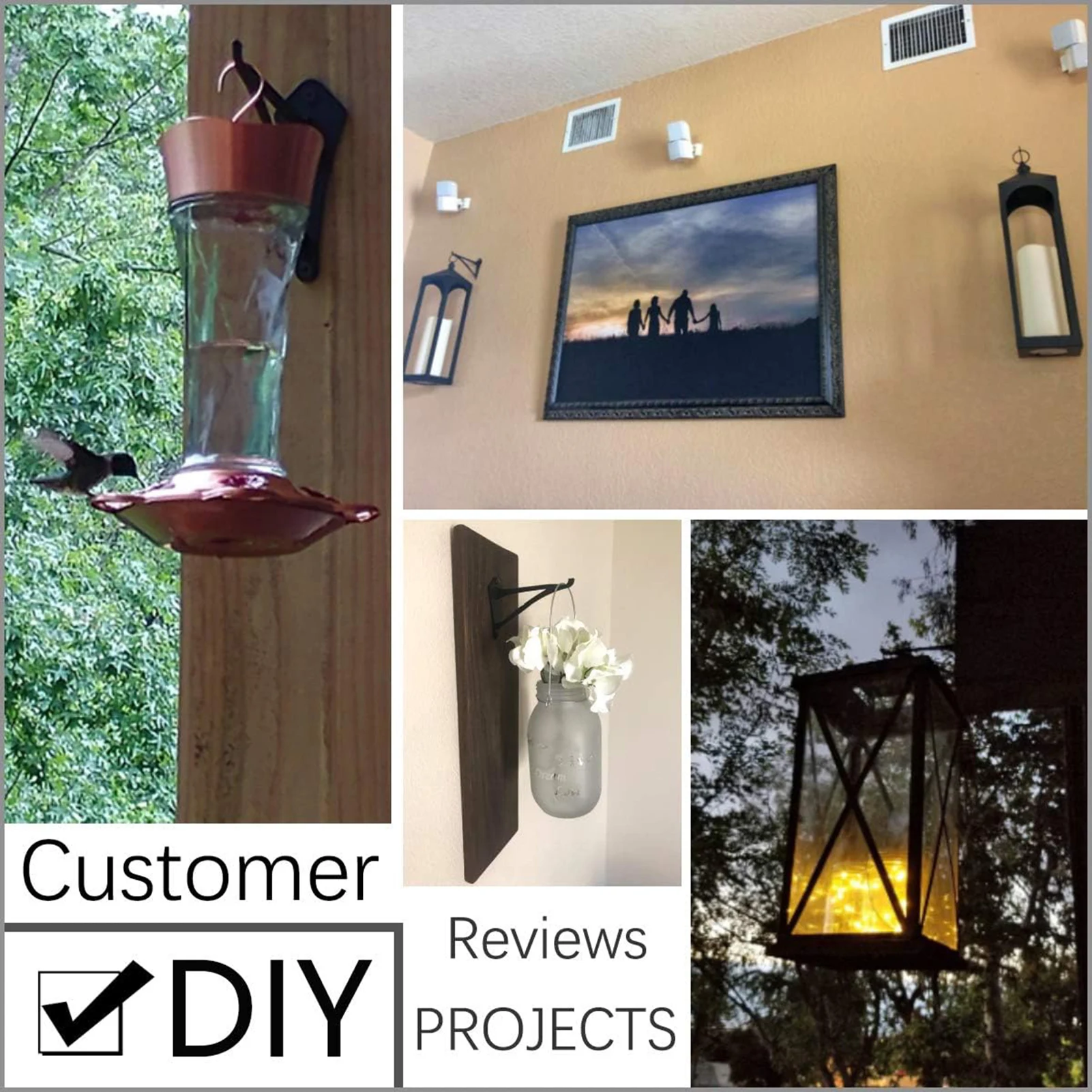 

2 шт., уличные декоративные крючки для цветов, железные прочные декоративные крючки для подвешивания солнечных фонарей, колокольчики с колокольчиками