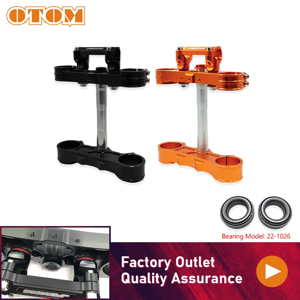 

OTOM For KTM Motorcycle Steering Stem Assembly Upper/Lower Triple Tree Clamps And Riser Adaptor Bar Mount SX EXC XCW XCF 125-530