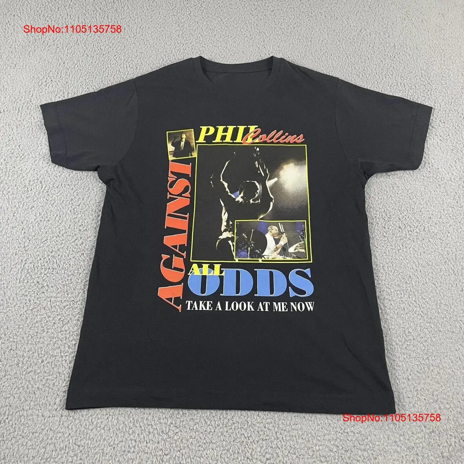 Phil Collins Against All Odds Song T Shirt Full Size S To 5XL CS370 vintage Washed Comfortable Stretched Unisex Stylish Soft