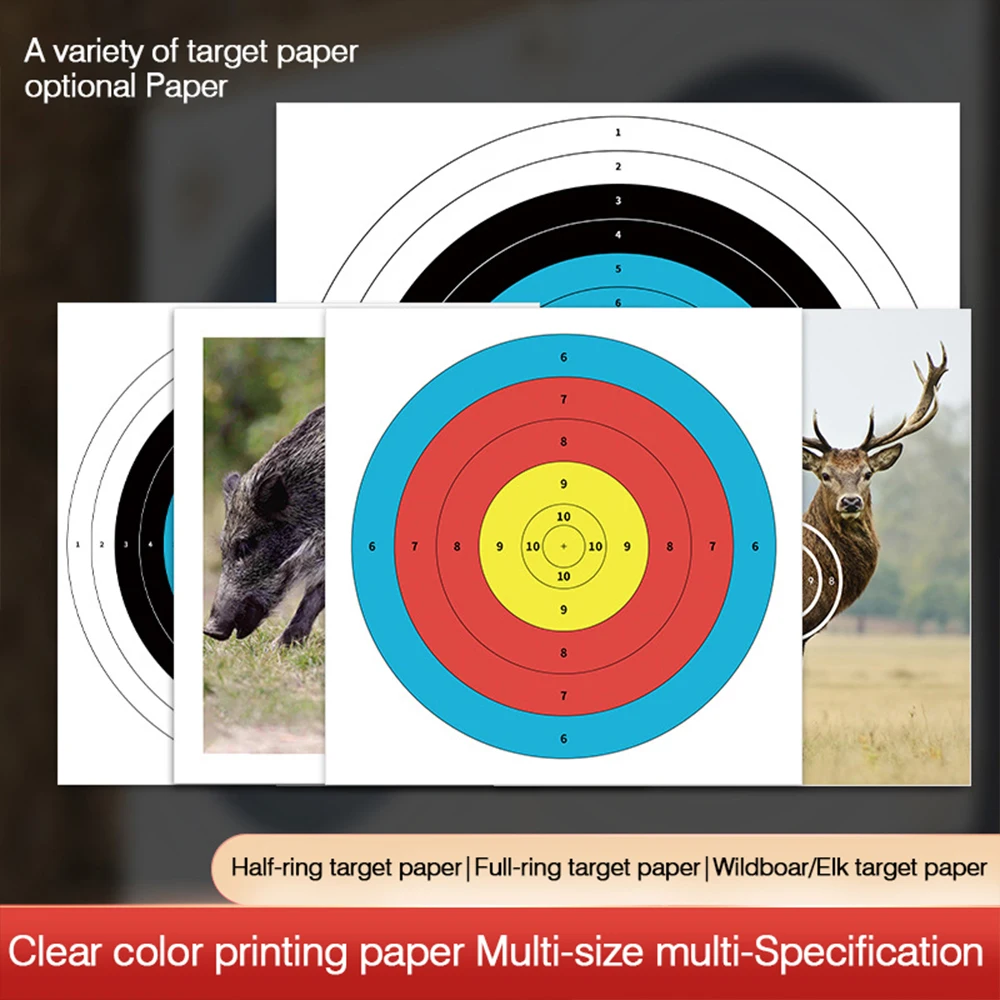 30 Bow and arrow target paper archery professional standard competition practice full ring half ring target  shooting entertainm