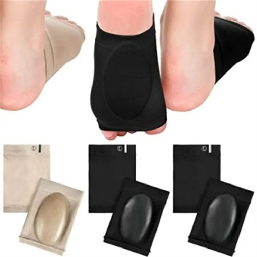 2Pcs Soft Heel Spurs Flat Foot Elastic Gel Pad Compression Socks Plantar Socks Arch Support Sleeve Arch Socks Sports Socks