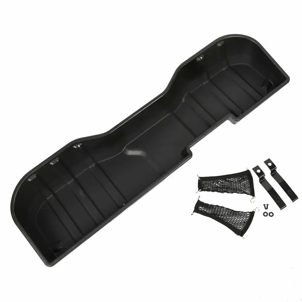 US Black Underseat Storage Box for 07-18 Chevy Silverado 07 08 09 10 11 12 13 14 15 16 17 18 19 GMC Sierra CREW CAB