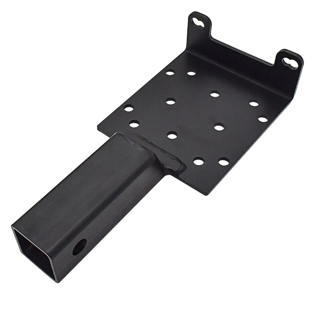 유니버설 윈치 랙 탄소강 트레일러 히치 마운팅 플레이트 녹 방지 트럭 픽업 윈치 스탠드 자동차 액세서리용