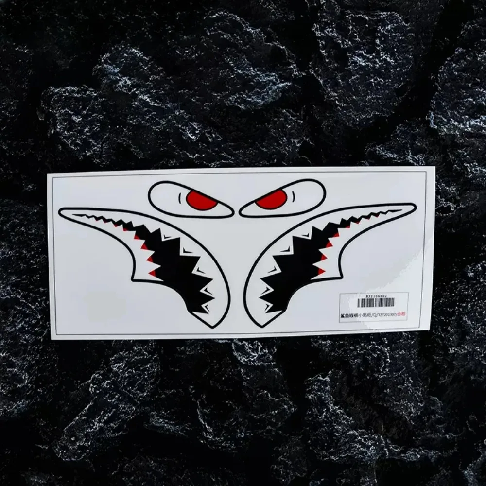 1Pair Shark Pattern Road Bicycle Stickers DIY MTB Tube Vinyl Decals Waterproof Road Bike Frame Sunscreen Decoration