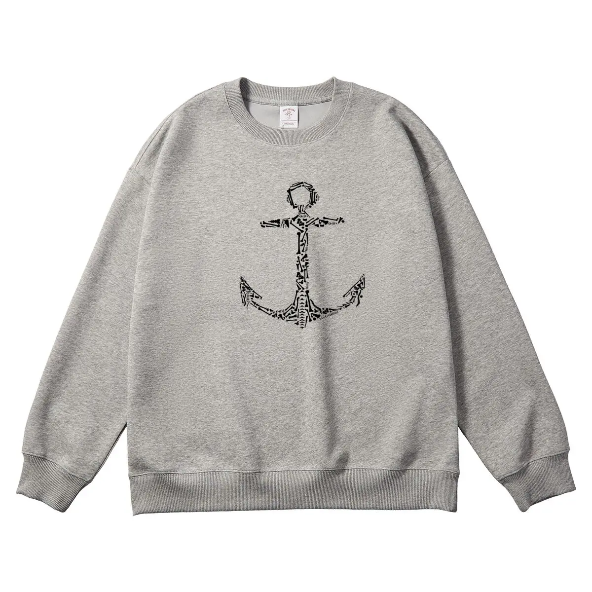 Oversized Women Pullover Vikings Anchor Graphic Woman Tops Female Sweatshirt Round Neck Long Sleeve Autumn Thick Clothes