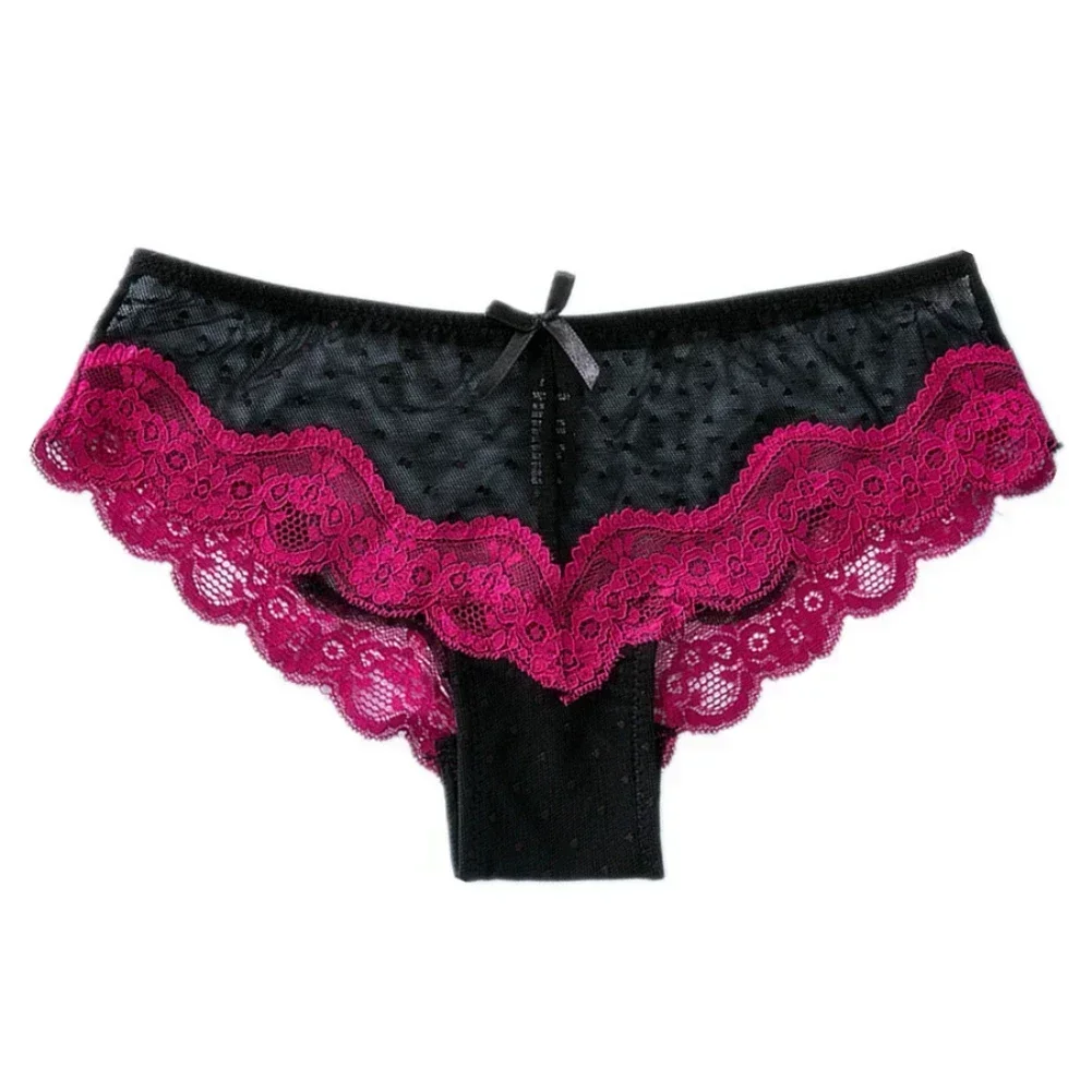1pc macio respirável sexy calcinha feminina calcinha de cintura baixa oco briefs ultra fino roupa interior calcinha de renda senhora verão g-string