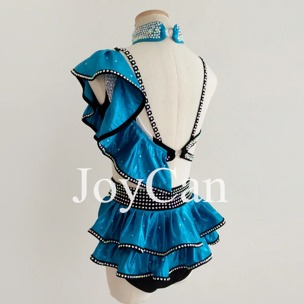 JoyCan – Costume de Ballet et de danse lyrique, robe de danse contemporaine bleue, ensembles de costumes pour filles et femmes BD8882