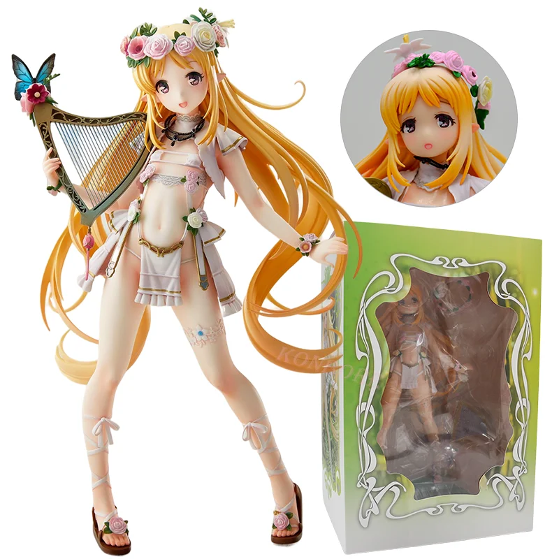 23cm Vertex Elf Village 6th Villager Melmu Anime Girl Figure 3rd Villager Rinshia Action Figure Sexy Collectible Model Toys Gift