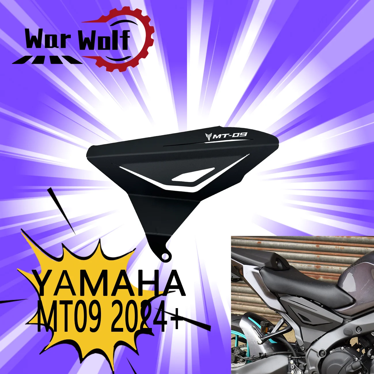 

Fits For Yamaha MT-09 MT09 2024 2025 FZ09 Motorcycle Accessories Rear Side Frame Infill Panels Protector Fairing Cover Guard