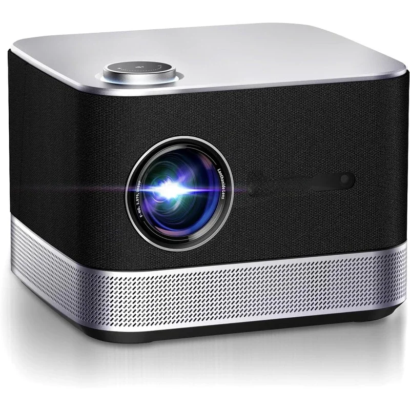 All-ln-One Projector 4K Supported, AURZEN BOOM 3 Smart Projector with WiFi and Bluetooth, 3D Stereo Sound & 36W Speakers