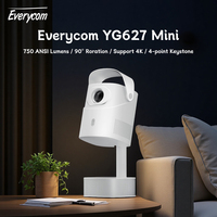 Everycom YG627 Mini Smart Projector 750 ANSI Lumen LED WIFI Beamer Support 4K 1080P Portable Bluetooth Speaker Beam With Stand