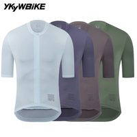YKYWBIKE Men's Classic Cycling Jersey Summer Bicycle Pro Team Short Sleeve Shirt Cycling Maillot Road Bike Breathable Clothing