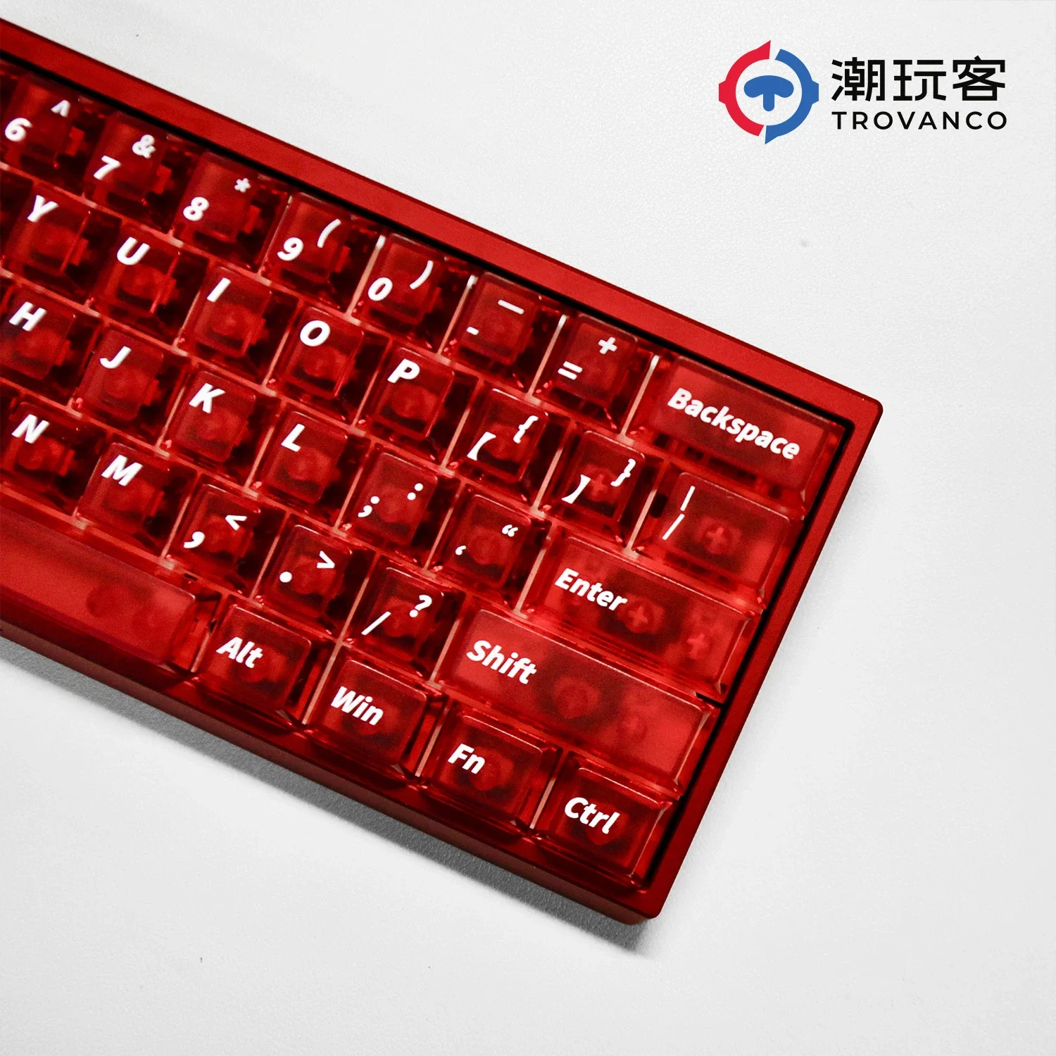 PC Original Transparent Transparent Keycap PBT Sublimation Adaptation 60 75 100 Customized Keyboard Universal