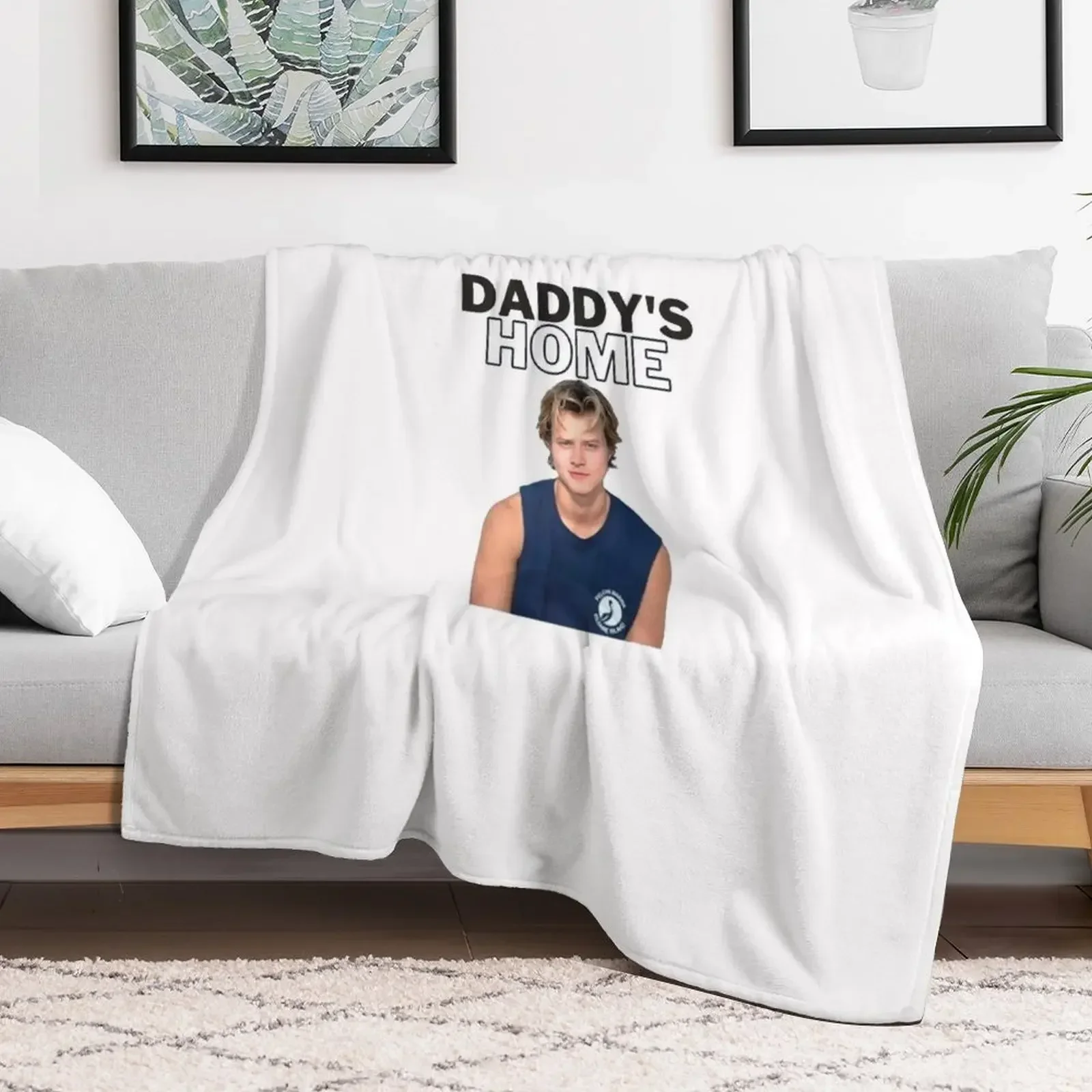 Daddys Home JJ Maybank Rudy Pancow Shirt Throw Blanket For Sofa Thin Plaid Blankets