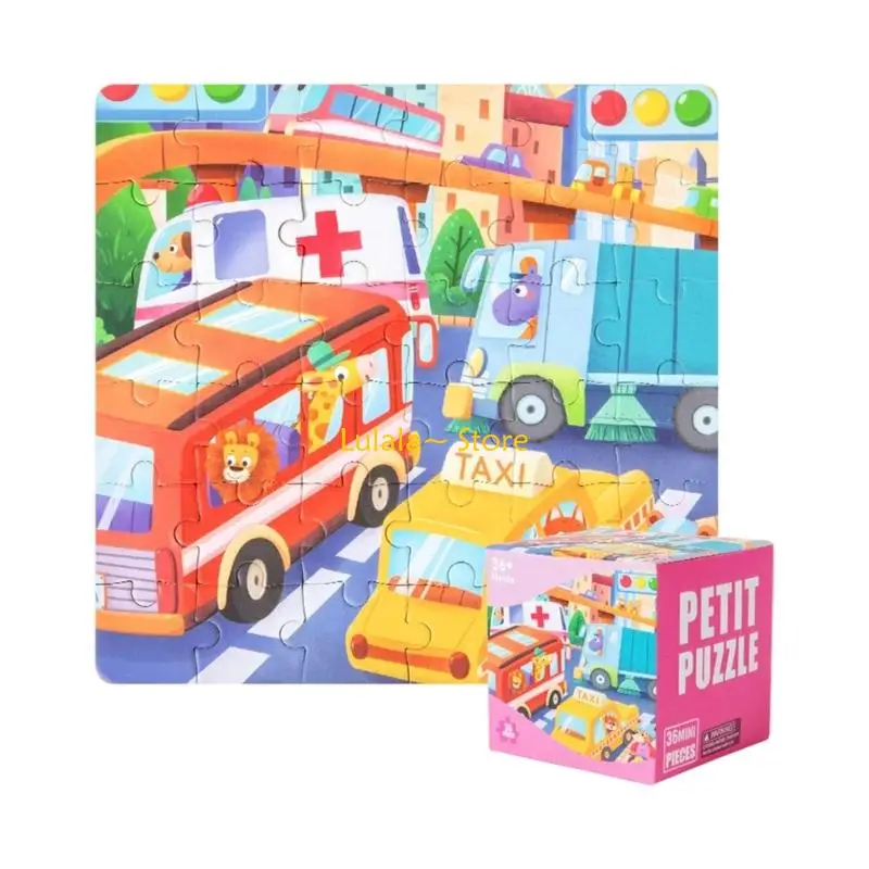 Y4QA Safe 36 Pcs Mini Puzzle For Childrens Early Learning Fun Theme Birthday Gift