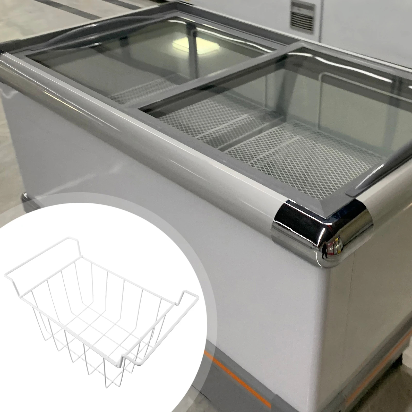 

Wire Freezer Undershelf Storage Hanging Kitchen Wire Baskets Storage Basket Cabinet Hanging Basket Space-Saving 7.86\