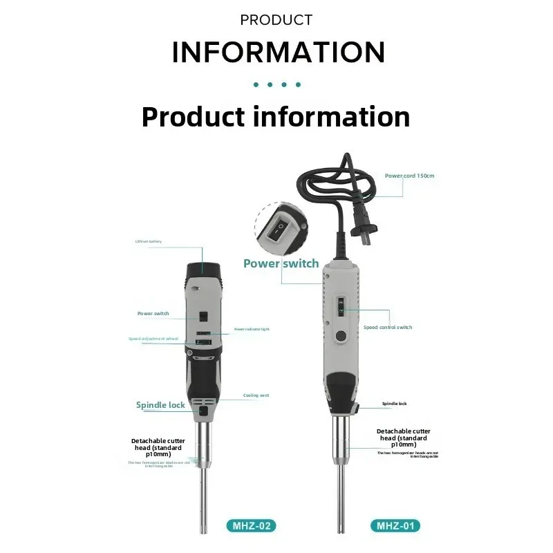 Handheld high-speed homogenizer, homogenizer, dispersion emulsifier