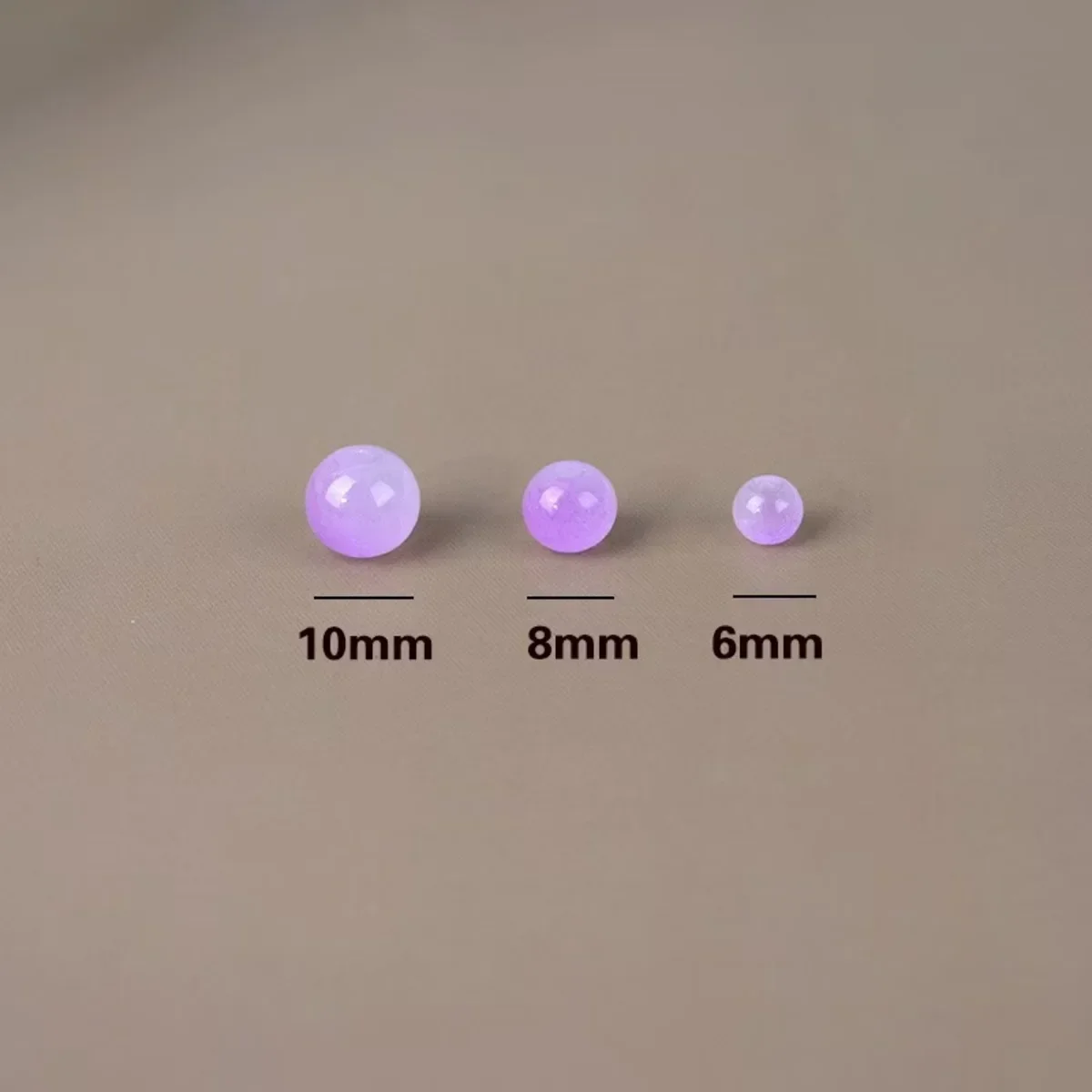 50 قطعة 8 مللي متر حبات اليشم الزجاجية المقلدة |   خرز دائري متدرج مزدوج اللون |   لوازم المجوهرات المصنوعة يدويًا الفاخرة