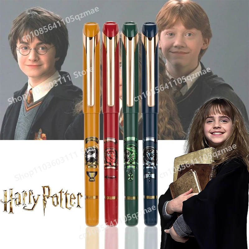 0.05mm Harries Series Gel Pen Potter Quick Drying Pull-out Movie Peripherals Cap Pen Hogwarts Writing Supplies Stationery Gifts