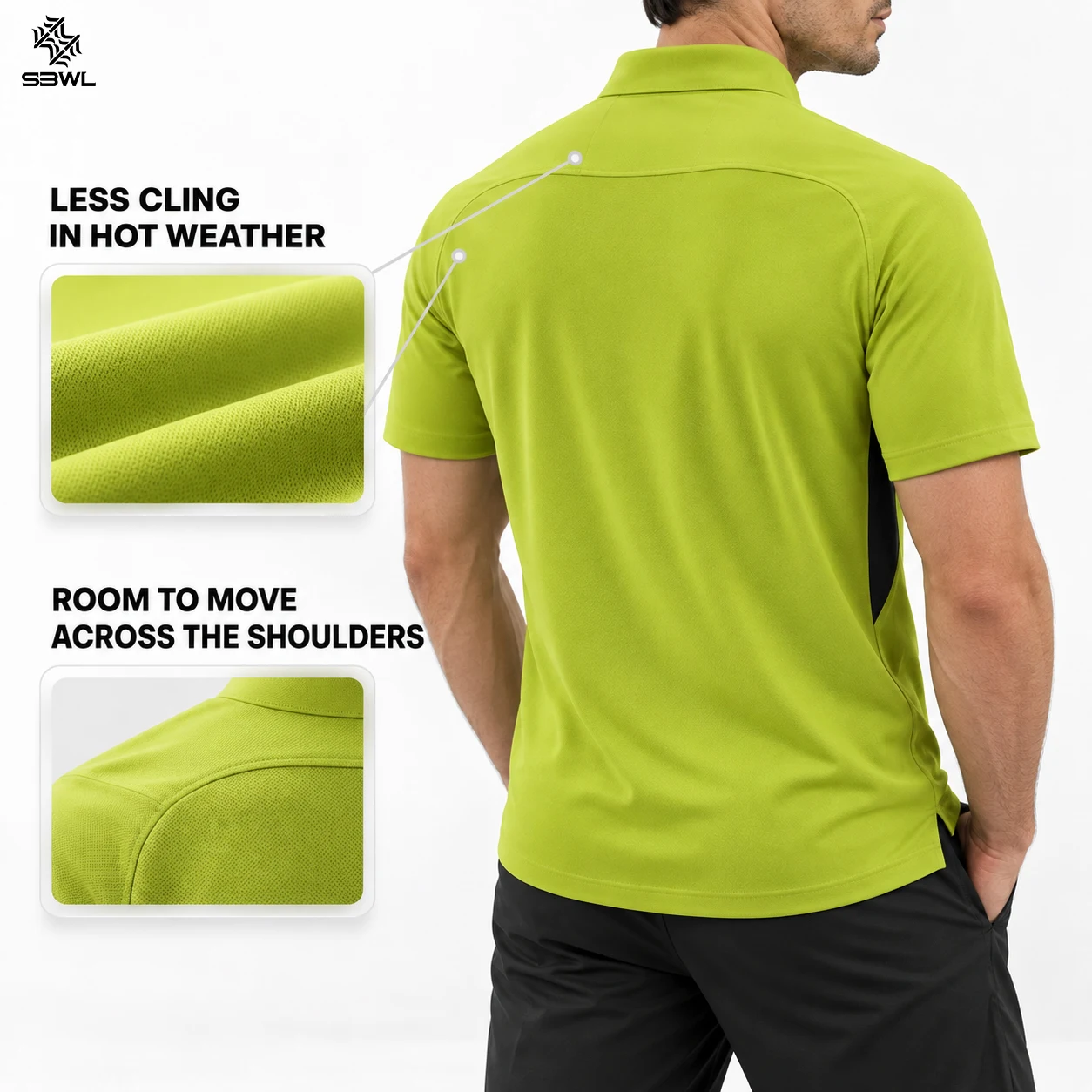 SBWL 2026 Summer Harajuku Quick Dry Men's Sports T-Shirt Outdoor Running Casual Light Short Sleeve Fitness Gym Top Tees