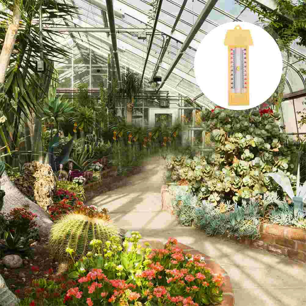 

2 Pcs Greenhouse Thermometer Household Gauge Accurate Wall Mounted Temperature Gauges Outdoor Abs Indoor