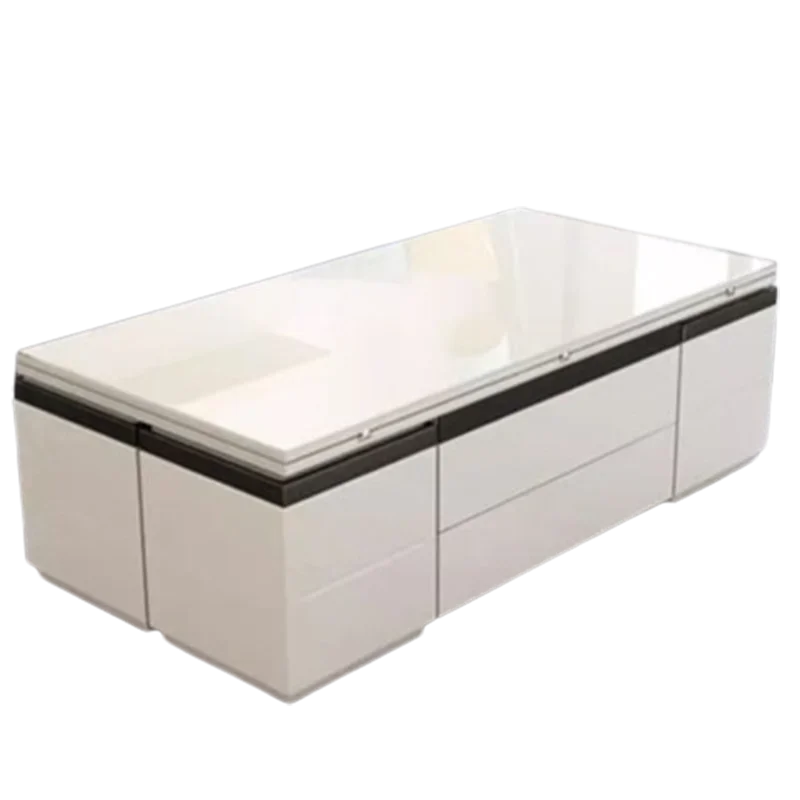 

Simple Living Room Luxury Coffee Table Sofa Black Mesa Lateral Mobile Coffe Table