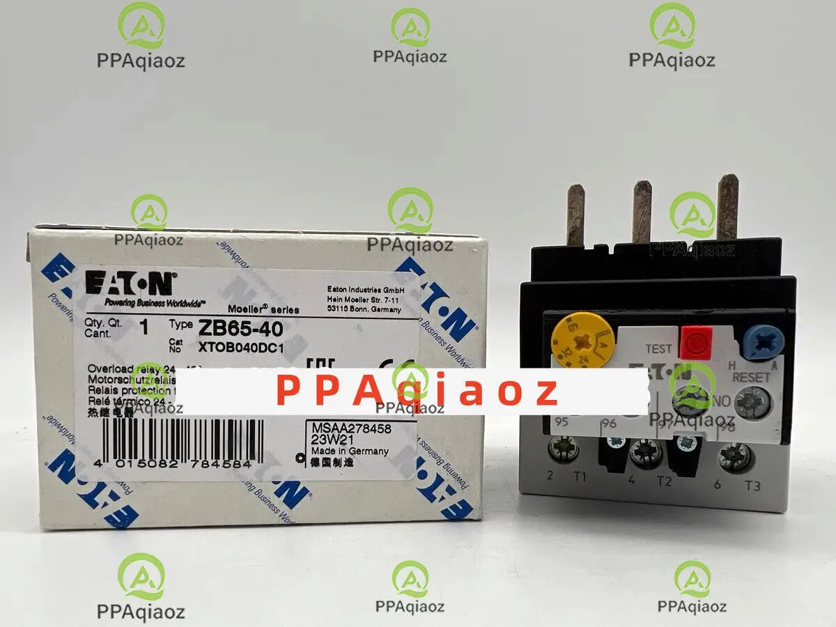 1Pcs NEW  EATON ZB65-40 24-40A relay ZB6540