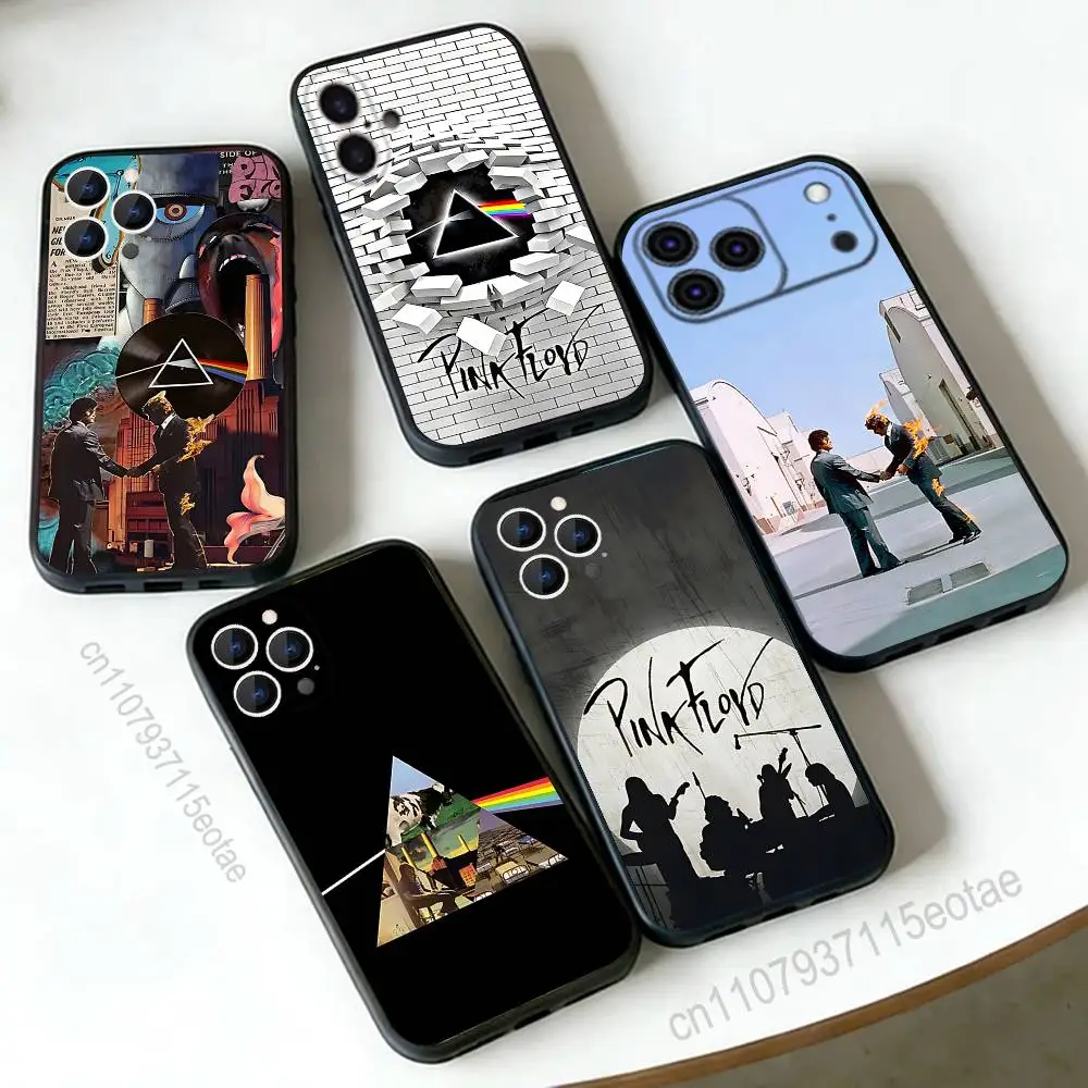 

P-Pink Band F-Floyd For iPhone 12,16,13,14,15,17,11,Pro,Max,Plus,E,Air,Mini TPU Soft to Skin-friendly phone case