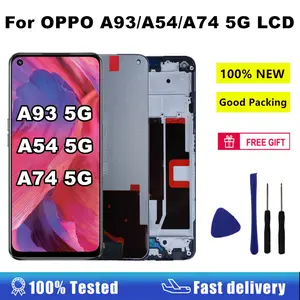 Bilashmart 6.5 LCD Display OPPO A93 5G LCD Display Touch Screen Digitizer Assembly OPPO A93 A54 A74 5G LCD CPH2197 PCGM00 CPH2195