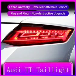 Auto Taillights For Audi TT 2015-2019 Tail Light DRL Rear Lamp Turn Signal LED Bulbs Modified Brake Automatic Car Accessories