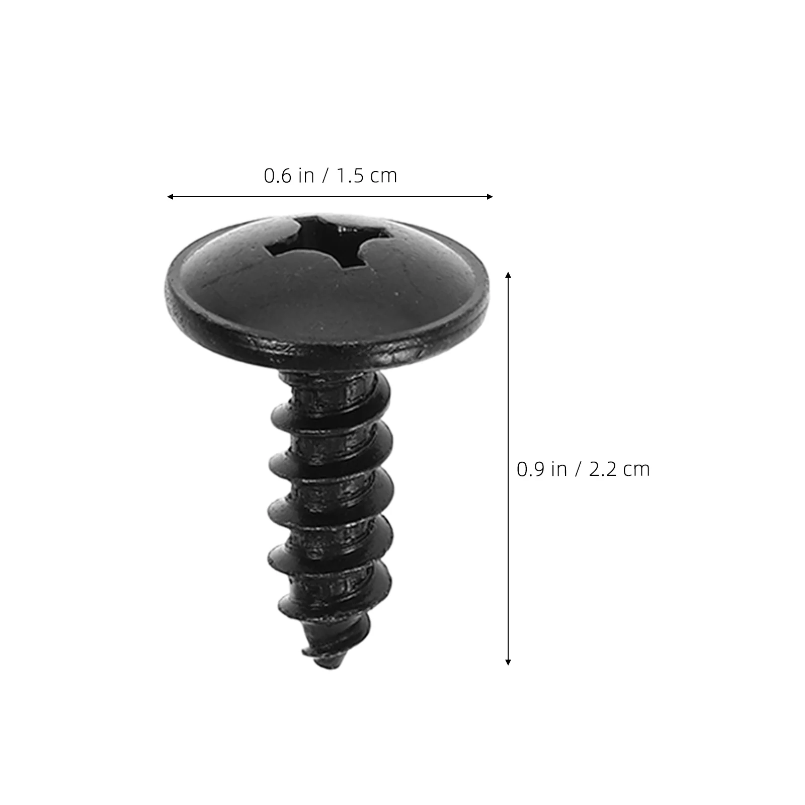50 قطعة مسامير رفرف الطين للسيارات السوداء ذاتية التنصت لبطانة سبلاش صالح السحابات مسامير لوحة التزلج #6