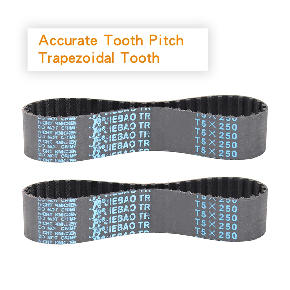 Cinghia Dentata T5 Chiusa In Gomma, Lunghezza 280 Mm, Larghezze Da 3 A 10 Mm, Passo 5 Mm, Per Stampanti 3D E Macchine CNC