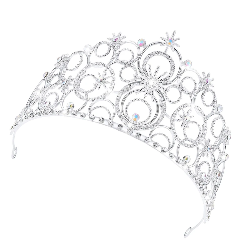 Blingbling คริสตัล Headbands สำหรับสาว Queen Headpiece Hairband Elegant วันเกิดผม Hoop สาวแต่งงาน