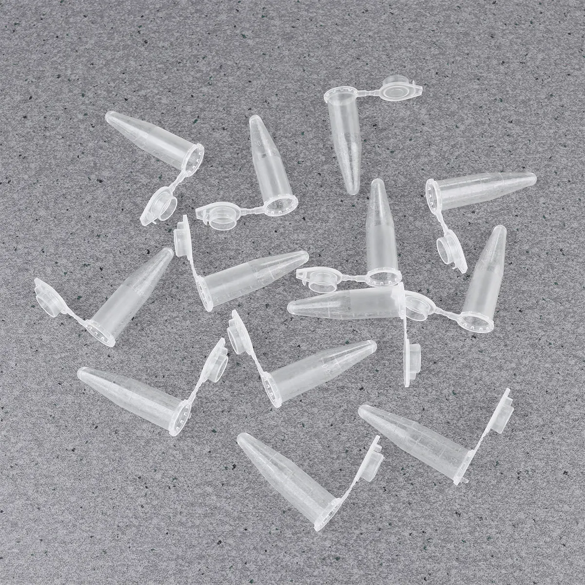 1,5 ml Zentrifugenröhrchenbehälter, 500 Stück, transparente Röhrchen mit Graduierung für Labor, Zuhause, Schule, Prüfung, Kunststoff-Zentrifugendose