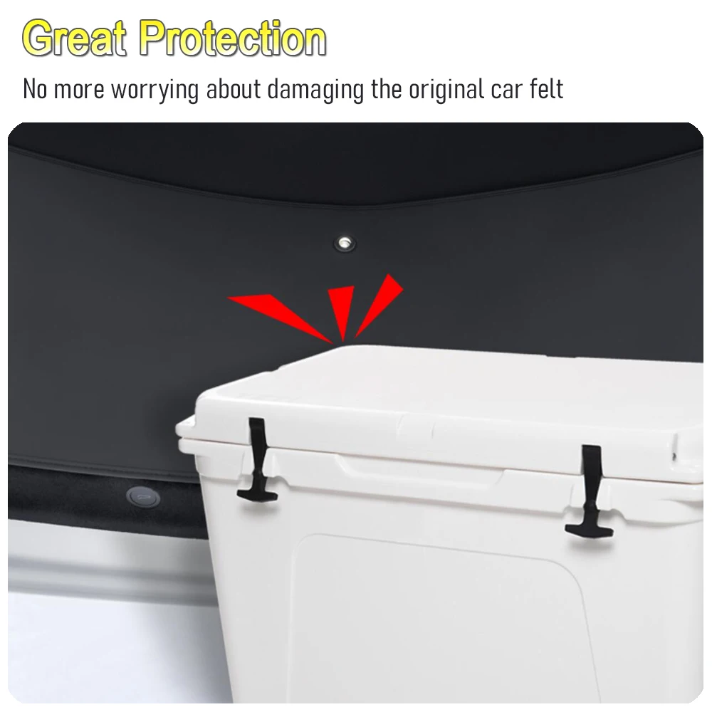 For 2025 2026 Tesla Model Y Juniper Trunk Mat PU Cargo Liner Felt Protective Pad Model Y Premium Trunk Tailgate Mats Accessories image 6